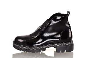 Botki Filipczyk F-116/V/A Czarny/ Naplak/Skóra Naturalna