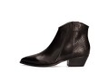 KOWBOJKI ZA KOSTKĘ NA SUWAK EDEO SCARPE DA DONNA 3969-741/1508 CZARNY SKÓRA LICOWA/WZÓR WĘŻA NA ZAPIĘTKU