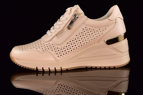 Sneakers Ażurowy Marco Tozzi 2-23501-42/403 Cream/Beżowy