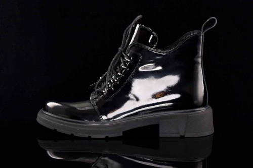 Damskie-Botki-Skora-Naturalna-Lakierowana-Sznurowane-z-Suwakiem-Sala-SAG2408