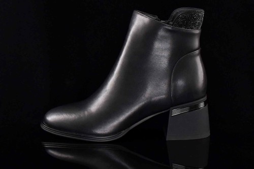Damskie-Botki-Eleganckie-Skora-Na-Obcasie-DBT6589/24-Czarny-