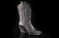 Damskie-Bikery-Botki-Kowbojki-Haftowana-Cholewka-Skora-Naturalna-EXQUISITE-1594-Czarny-2