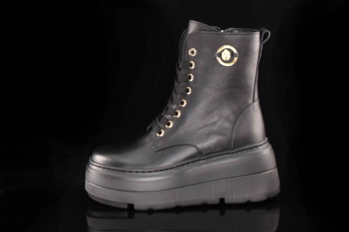 Damskie-Sneakersy-Za-kostke-z-Suwakiem-Skora-Naturalna-KARINO-5347-Czarny-