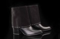 Damskie-Botki-Kowbojki-Wywijana-Cholewka-Z-Suwakiem-Lico-z-Zamszem-Hit-Sezonu-KARINO-5309-Czarny-5