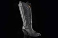 Damskie-Botki-Kowbojki-Haftowana-Dluga-Cholewka-Skora-Naturalna-EXQUISITE-1595-Czarny-3