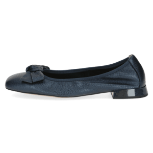 Stylowe Baleriny Z Kokardą I Kwadratowym Noskiem CAPRICE 9-22105-42-883 Granat/Perła