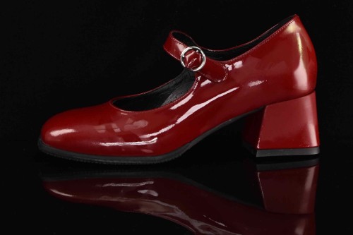 Eleganckie-Bordowe-Czolenka-Z-Paskiem-Naturalne-Skorzane-Lakierki-FILIPCZYK-F-171/2140-Bordo-