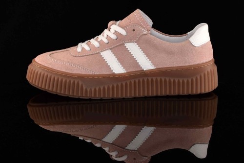 Damskie-Sneakersy-Na-Grubej-Kauczukowej-Podeszwie-Naturalny-Zamsz-w-Oblednym-Kolorze-KARO-W-20673-1705-Pudrowy-Roz-