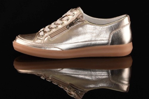 Damskie-Skorzane-Trampki-Z-Suwakiem-I-Sznurowadlem-CAPRICE-9-23706-44-959-Platyna/Zloty-