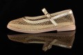 Eleganckie-Siateczkowe-Baleriny-Zapinane-Na-Pasek-BOMBONELLA-P273-2210-Zloty-Brokat-
