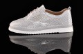 Damskie-Skorzane-Azurowe-Polbuty-Sneakersy-BOMBONELLA-697-670/121-Srebrny/Hologram-