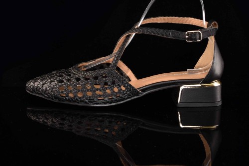 Eleganckie-Damskie-Sandaly-Plecionka-miekka-skora-Na-Obcasie-GIOSEPPO-75560-Brillion/-Czarny-
