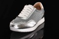 Damskie Sneakersy  Półbuty Sportowa Elegancja S.BARSKI LR51-847 Srebrny-1