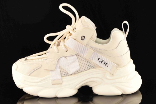 GOE-firmowe-Sneakersy-Damskie-Styl-Komfort-i-Nowoczesny-Design-RR2N4051-Beige/Bez-