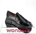 Wsuwane-Polbuty,-Mokasyny-Damskie-Czarna-Elegancja-I-Lekkosc-WONDERS-A-4402-LACK-i-NEGRO/Czarny-2