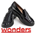 Wsuwane-Polbuty,-Mokasyny-Damskie-Czarna-Elegancja-I-Lekkosc-WONDERS-A-4402-LACK-i-NEGRO/Czarny-7