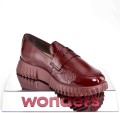 Wsuwane-Polbuty,-Mokasyny-Damskie-Burgundowa-Elegancja-I-Lekkosc-WONDERS-A-4402-LACK-i-VINO/Bordo/Burgund-2