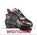 Komfortowe-Damskie-Hiszpanskie-Sneakersy-Krotkie-WONDERS-A-2491-ELVIN-PLOMO/NEGRO/ORO/Czarny/Miedz-2