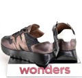 Komfortowe-Damskie-Hiszpanskie-Sneakersy-Krotkie-WONDERS-A-2491-ELVIN-PLOMO/NEGRO/ORO/Czarny/Miedz-3