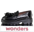 Mokasyny-Damskie,-Elegancja-Z-Charakterem-WONDERS-A-4303-NEGRO/Czarny-