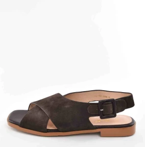 Eleganckie i Komfortowe Sandały Damskie  D&A Barski Premium Collection JC61-1001 Brown/Brąz-Czekoladowy