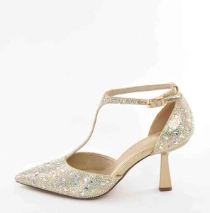 Czółenka Damskie Esencja Klasy Elegancji i Ponadczasowego Stylu  MENBUR  AM71400 Oro/Złoty