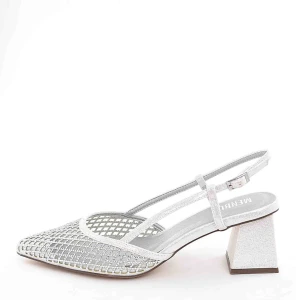 Damskie Sandałki Kwintesencja Elegancji i Kobiecego Stylu  MENBUR  AM78009 Silver/Srebrny