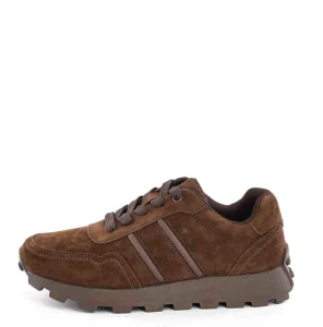 Czekoladowy Brąz, Naturalny Zamsz i Fason, Damskie Sneakersy D&A Premium Collection LR62-7101 Coffe/Brąz