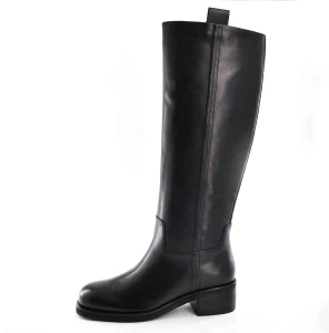  Skórzane Kozaki Inspirowane Stylem „motocyklowym” D&A Premium Collection CR62-3398 Black/Czarny