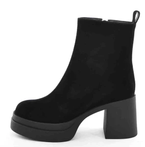 Botki ze Szlachetnej Koziej Zamszowej Skóry Naturalnej D&A Premium Collection CR62-3420 Czarny